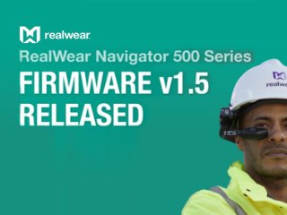REALWEAR: Firmware opdatering af RealWear Navigator 500 serien
